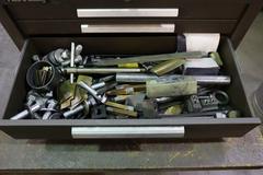 Kennedy Tool Cabinet (3) Drawer with Contents: Lathe Turning Cutters and more.