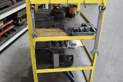 Die Clamping Hardware for PResses, Step Clamps on Steel Cart