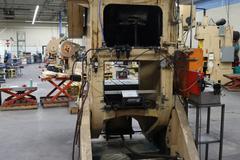 Bliss #29 150 Ton OBI Back Geared Punch Press, Single Crank,  Air Clutch and Brake, Rowe 24" Press Feed
