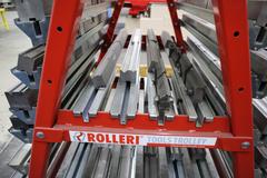 Press Brake Dies for Amada Press Brakes on Rollery Roling Tree Rack
