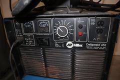 Miller Deltaweld 451 with Millermatic S-54E Wire Feeder, Tweco MIG Gun, and Gas Regulators