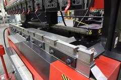 Amada FABIII-1025 CNC Hydraulic Press Brake, 110 Ton x 98.4", AMNC PC Control, Up-Acting, 6- Axis BG, Light Curtain