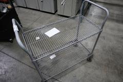 Nexel Wire Shop Cart - 2 Shelves