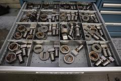 112 and Marathon 112, Turret Punch Tooling, (2) Lista Cabinets with Maple Top Loaded with Tooling