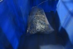 Rolling Wire Shelf with Contents of Assorted Hardware and Fasteners