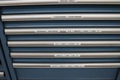 112 and Marathon 112, Turret Punch Tooling, (3) Lista Cabinets with Maple Top Loaded with Tooling