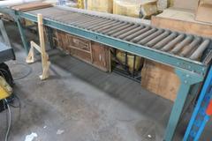 Hytrol Roller Conveyor Tables - (4) 10' Long x 2' Wide, Adjustable Height