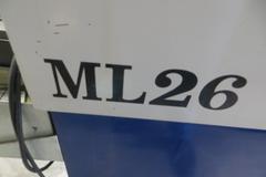 Hanwha ML26 26mm CNC Swiss Screw Machine with Iemca Genius Magazine Bar Feed, Live Milling, Parts Catcher