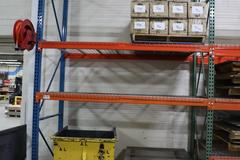 Pallet Racking (2) 16' H x 48" Uprights, Tear-Drop Style, (3) 8' Shelves, (4) 12' Shelves,  Wire Decking - NO CONTENTS