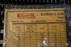 SPI Gage Block Set - Complete .05-4.00, 81 Pieces with Case