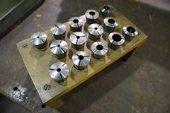 R8 Collets in Wood Colet Rack