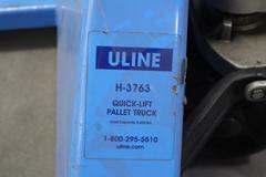 Pallet Jack Uline H-3763 4400 LB Capacity 27" Fork Width 48" Fork Length