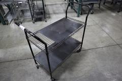 Wire Shop Cart - 2 Shelves