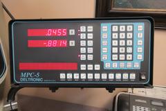 Deltronics DH214-MP 14" Optical Comparator with MPC-5 2-Axis DRO, LED Screen Angle Display, Surface & Profile Illumination