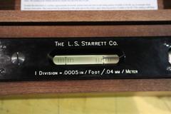 Starrett Master Precision Level #199, .0005 Inch Per Foot with Wood Case