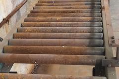 Hytrol Roller Conveyor Tables - (2) 10' Long x 2' Wide, Adjustable Height