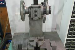 Ratcheting Arbor Press, 6" Throat, 12" Throat Height on Portable Metal Frame Shop Cart with Contents