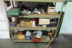 Metal Shelving Unit, Adjustable with 5-Shelves and Contents