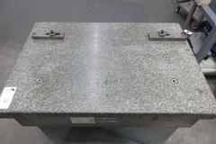 Rock of Ages Granite Surface Plate T-Lipped on Table with Wheels