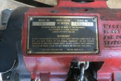  Overhead Shop Crane - Approx 16' X 20' Area with Aero Material Handling 1 Ton Under Slung Bridge Crane, ARO 1 Ton Air Operated Chain Hoist, 102" Under the Hook - THIS HAS BEEN DISASSEMBLED AND IS READY TO SHIP