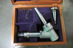 Moore Wooden Portable Tool Cabinet with Moore 11" Horizontal/Vertical Table, Moore Microscope and MORE