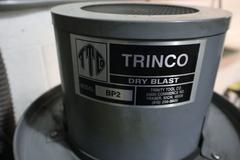 Trinco 36/BP Sand Blast Cabinet with Reclaim Unit, Gun, Gloves, 