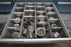 112 and Marathon 112, Turret Punch Tooling, (2) Lista Cabinets with Maple Top Loaded with Tooling