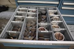 112 and Marathon 112, Turret Punch Tooling, (2) Lista Cabinets with Maple Top Loaded with Tooling