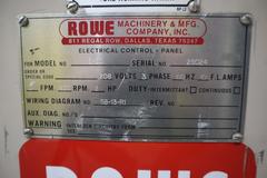 Rowe B-30 30" Coil Straightener, .065" Max Thickness, 7 Straightening Rolls, Entry and Exit Pinch Rolls, 2 HP