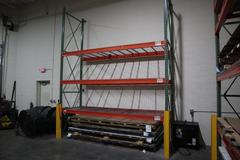 Pallet Racking: (2) 16'H x 48" Uprights, Tear-Drop Style, (3) 12' Shelves, Wire Decking - NO CONTENTS