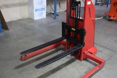 Mobile Pallet Truck B60-CSA Electric Stacker Lift Truck, 1,500 # Cap, 42" Forks, 60" Max Height, 12 Volt Battery, Charger