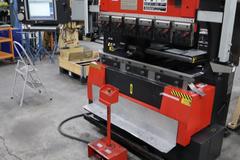 Amada FBD-5012NT CNC Hydraulic Press Brake, 55 Ton x 47.2", AMNC PC Control, UP-Acting, 6-Axis BG, Lazer Curtain