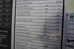 Nidec Minster CX1-800 88 Ton Punch Press, Gap Frame, Open Back, 5.9" Stroke, Wintriss Controls - New 2013