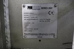 PEM Series 2000 Fastener Installation Press, 8 Ton Max Force, 24" Throat, Touch Screen Control, Vibratory Feeder Bowl, Remote Foot Trip