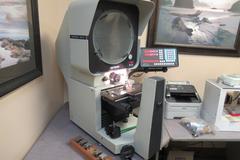 Deltronics DH214-MP 14" Optical Comparator with MPC-5 2-Axis DRO, LED Screen Angle Display, Surface & Profile Illumination