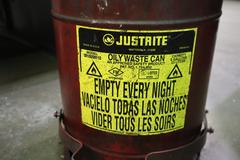 JustRite Metal Rag Can