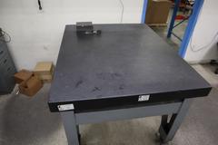 Surface Plate Black Granite and Steel Stand No Ledge