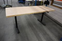 Portable Work Table with Wooden Top