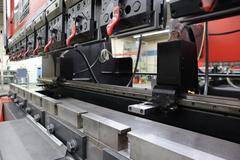 Amada FABIII-1025 CNC Hydraulic Press Brake, 110 Ton x 98.4", AMNC PC Control, Up-Acting, 6- Axis BG, Light Curtain