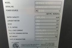 Doosan Mynx 6500/40 CNC Vertical Machining Center with Doosan-Fanuc i Series CNC Control,  30-ATC Thru Spindle Coolant, 12,000 RPM, CAT 40,