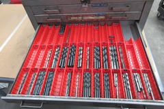 Cleveland Reamers and Twist Drills 6 Drawer Cabinet with Contents