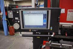 Amada FABIII-1025 CNC Hydraulic Press Brake, 110 Ton x 98.4", AMNC PC Control, Up-Acting, 6- Axis BG, Light Curtain