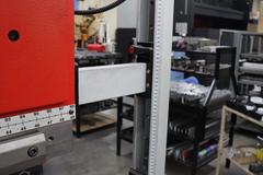 Amada FABIII-1025 CNC Hydraulic Press Brake, 110 Ton x 98.4", AMNC PC Control, Up-Acting, 6- Axis BG, Light Curtain