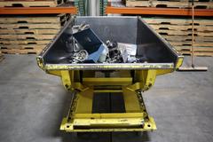 Scrap Hopper, Portable, Self-Dumping with Fork Slots