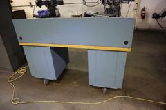 Lista Cabinet Base Work Bench, Maple Top, Portable on Caster, (10) Drawer, Upper Shelf - With Cutting Tool Contents