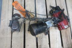  Overhead Shop Crane - Approx 16' X 20' Area with Aero Material Handling 1 Ton Under Slung Bridge Crane, ARO 1 Ton Air Operated Chain Hoist, 102" Under the Hook - THIS HAS BEEN DISASSEMBLED AND IS READY TO SHIP