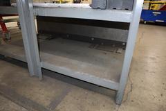 Press Brake Dies and Lower Die Holders Tall and Short for Amada Press Brakes on Welded Steel Shelving