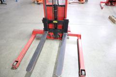 Mobile Pallet Truck B60-CSA Electric Stacker Lift Truck, 1,500 # Cap, 42" Forks, 60" Max Height, 12 Volt Battery, Charger