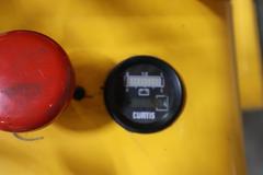 Uline H-5439 Electric Straddle Stacker Lift, 2,200# Cap, 63" Max Height, 50" Between Outriggers, 12 Volt Battery with Charger, 42" Forks