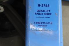 Pallet Jack Uline H-3763 4400 LB Capacity 27" Fork Width 48" Fork Length